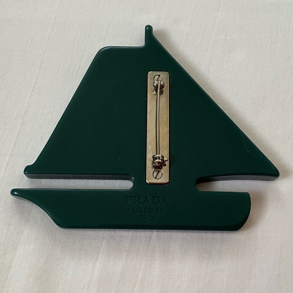 PRADA Sailboat Bag Pin Brooch - Picture 5 of 7